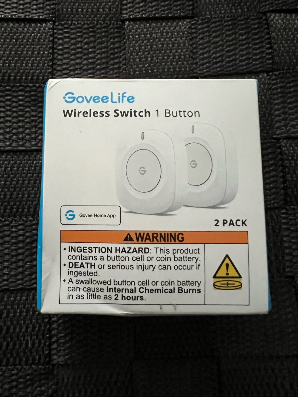 GoveeLife White Wireless 1-Button Switch - 2 Pack